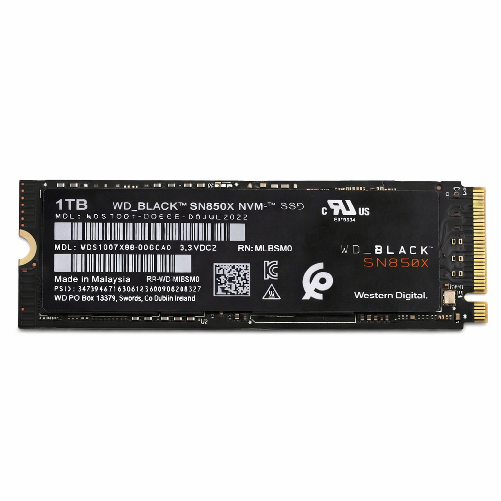 SSD M2 NVMe WD_BLACK SN850X 2TB GEN4 7.3GB par Sec